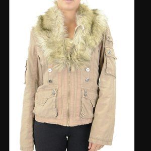 Twilltwentytwo Canvas Utility Jacket Fur Collar